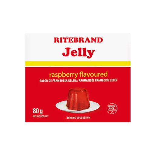 Ritebrand Raspberry Flavoured Instant Jelly 80g Ritebrand Raspberry Flavoured Instant Jelly 80g