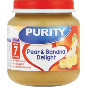 Purity Pear & Banana Delight Baby Food 125ml Purity Pear & Banana Delight Baby Food 125ml