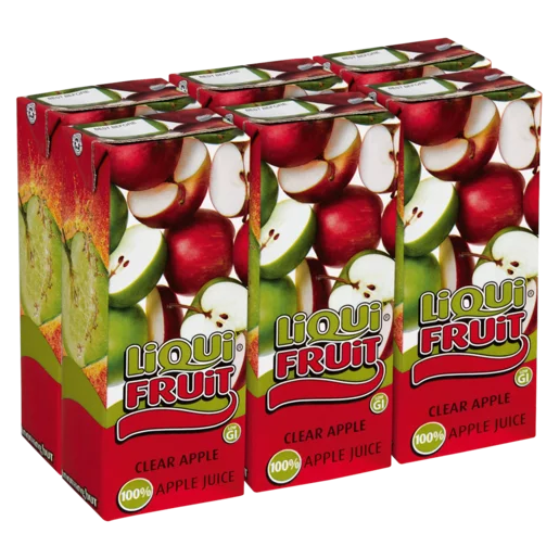 Liqui-Fruit Clear Apple Juice Boxes 6x250ml