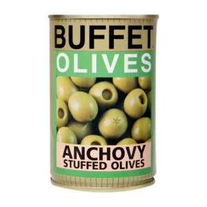 Buffet Anchovy Stuffed Olives Can 300g Buffet Anchovy Stuffed Olives Can 300g