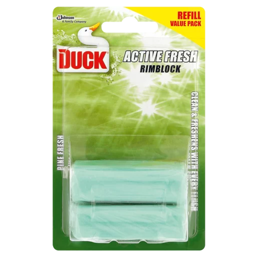 Duck Active Fresh Pine Fresh Scented Rimblock 2x50g Duck Active Fresh Pine Fresh Scented Rimblock 2x50g