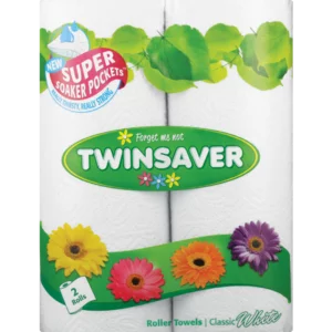 Twinsaver White Roller Towels 2 Pack Twinsaver White Roller Towels 2 Pack