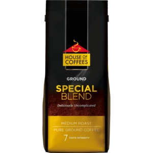House Of Coffees Special Blend Medium Roast Pure Ground Coffee Pouch 500g House Of Coffees Special Blend Medium Roast Pure Ground Coffee Pouch 500g