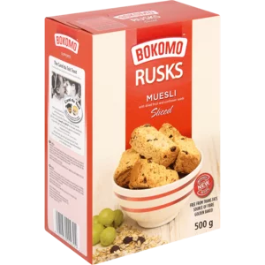 Bokomo Sliced Muesli Rusks 500g Bokomo Sliced Muesli Rusks 500g