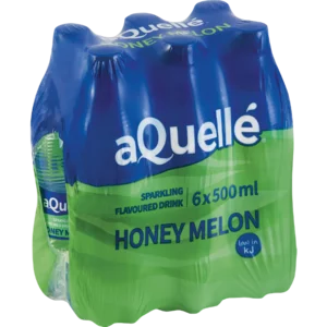aQuellé Honey Melon Flavoured Sparkling Water 6x500ml aQuellé Honey Melon Flavoured Sparkling Water 6x500ml