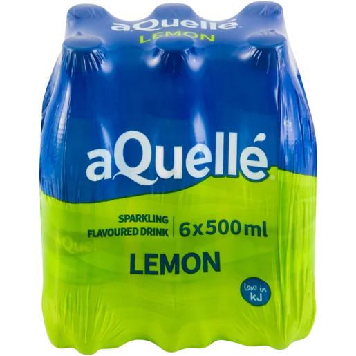 aQuellé Lemon Flavoured Sparkling Drink 6x500ml aQuellé Lemon Flavoured Sparkling Drink 6x500ml