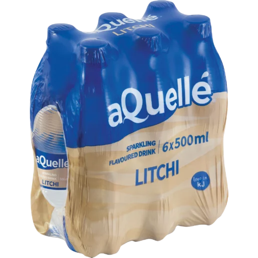 aQuellé Litchi Flavoured Sparkling Water 6x500ml aQuellé Litchi Flavoured Sparkling Water 6x500ml