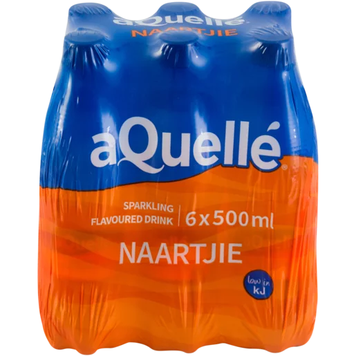 aQuellé Naartjie Flavoured Sparkling Drink 6x500ml aQuellé Naartjie Flavoured Sparkling Drink 6x500ml