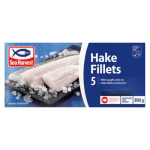 Sea Harvest Frozen Plain Hake Fillet 800g Sea Harvest Frozen Plain Hake Fillet 800g