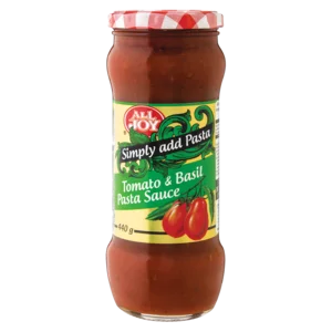 All Joy Tomato & Basil Pasta Sauce 440g All Joy Tomato & Basil Pasta Sauce 440g