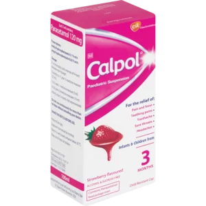 Calpol Strawberry Flavoured Pediatric Syrup 100ml Calpol Strawberry Flavoured Pediatric Syrup 100ml