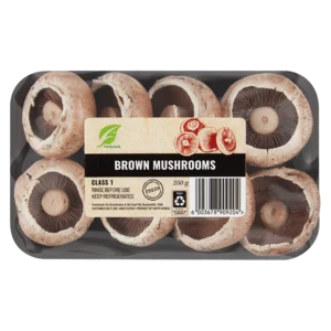 Brown Mushrooms Pack 250g Brown Mushrooms Pack 250g