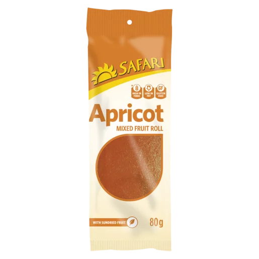 Safari Apricot Mixed Fruit Roll 80g