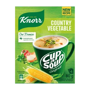 Knorr Cup-A-Soup Country Vegetable Instant Soup Packets 4x20g