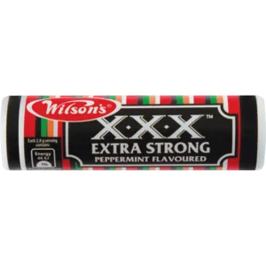 Wilson's XXX Extra Strong Peppermint Flavoured Mints 26g Wilson's XXX Extra Strong Peppermint Flavoured Mints 26g