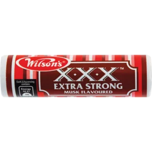Wilson's XXX Extra Strong Musk Flavoured Mints 26g