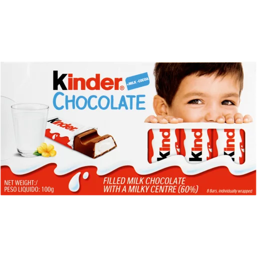 Kinder Milk Chocolate Bars 8 Pack Kinder Milk Chocolate Bars 8 Pack