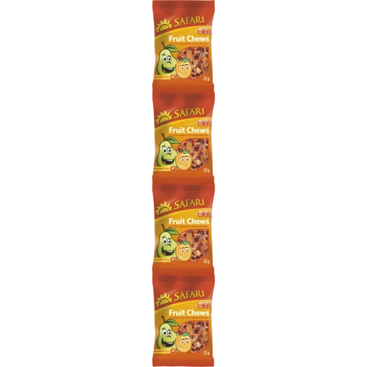 Safari Jungle Bites Dried Fruit Chews 4x32g