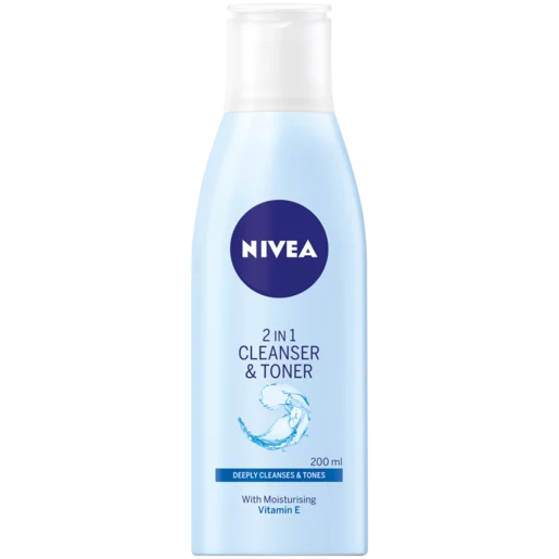 Nivea Daily Essentials 2-In-1 Cleanser & Toner Face Wash 200ml Nivea Daily Essentials 2-In-1 Cleanser & Toner Face Wash 200ml