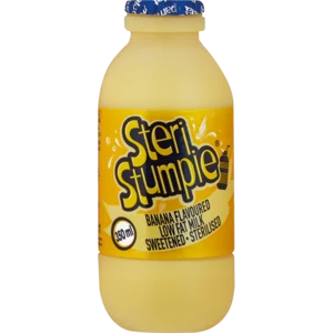 Steri Stumpie Banana Flavoured Milk 350ml Steri Stumpie Banana Flavoured Milk 350ml