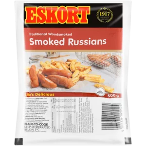 Eskort Traditional Spicy Smoked Russians 500g Eskort Traditional Spicy Smoked Russians 500g