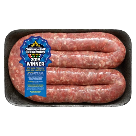 Championship Boerewors 2019 Thick Boerewors Per kg Championship Boerewors 2019 Thick Boerewors Per kg