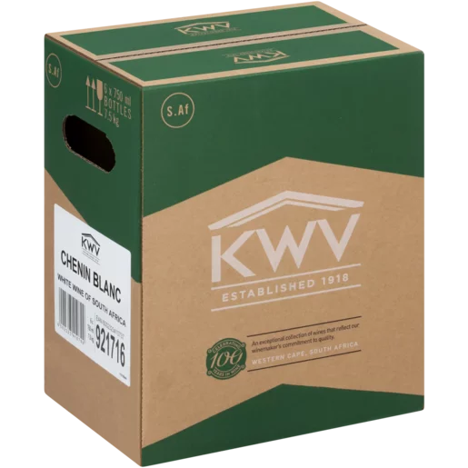 KWV Chenin Blanc White Wine Bottles 6x750ml KWV Chenin Blanc White Wine Bottles 6x750ml