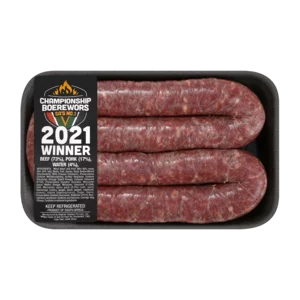 Championship Boerewors 2021 Thick Boerewors Per kg