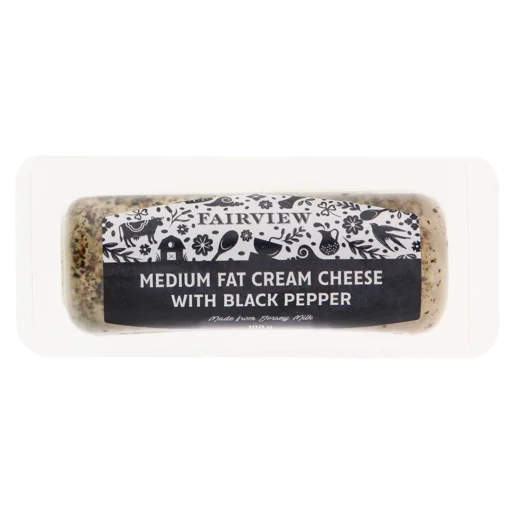 Fairview Black Pepper Cream Cheese 100g Fairview Black Pepper Cream Cheese 100g