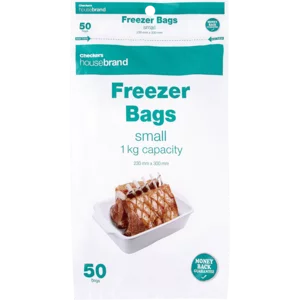 Checkers Housebrand Small Freezer Bags 50 Pack Checkers Housebrand Small Freezer Bags 50 Pack