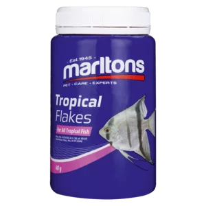 Marltons Tropical Flakes Fish Food 40g Marltons Tropical Flakes Fish Food 40g