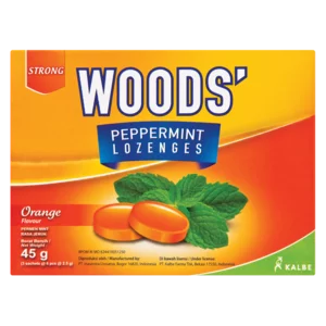 Woods' Strong Orange Peppermint Flavoured Lozenges 18 Pack