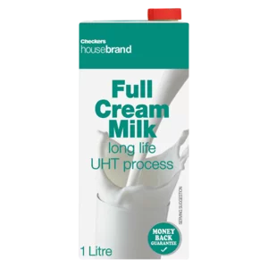 Checkers Housebrand UHT Full Cream Milk 1L