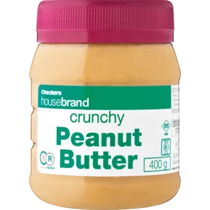 Checkers Housebrand Crunchy Peanut Butter 400g Checkers Housebrand Crunchy Peanut Butter 400g