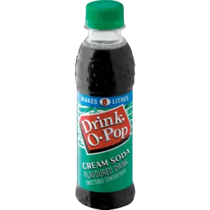 Drink-O-Pop Cream Soda Concentrated Cordial 200ml Drink-O-Pop Cream Soda Concentrated Cordial 200ml