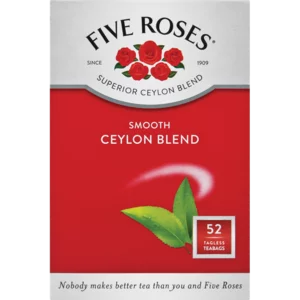 Five Roses Ceylon Blended Teabags 52 Pack Five Roses Ceylon Blended Teabags 52 Pack