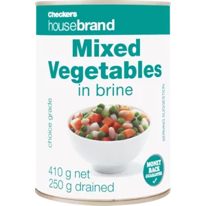 Checkers Housebrand Mixed Vegetables 410g