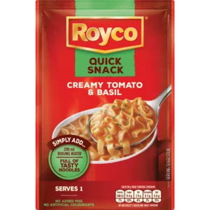 Royco Quick Snack Creamy Tomato & Basil Instant Noodle Soup Mix 38g Royco Quick Snack Creamy Tomato & Basil Instant Noodle Soup Mix 38g