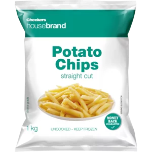 Checkers Housebrand Choice Grade Frozen Potato Chips 1kg Checkers Housebrand Choice Grade Frozen Potato Chips 1kg