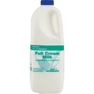Checkers Housebrand Fresh Full Cream Milk 2L