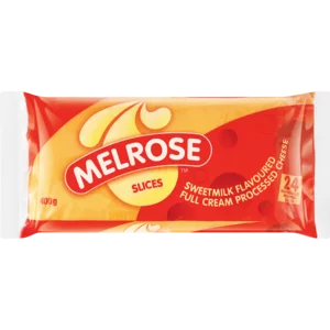 Melrose Sweetmilk Flavoured Full Cream Processed Cheese Slices 400g Melrose Sweetmilk Flavoured Full Cream Processed Cheese Slices 400g