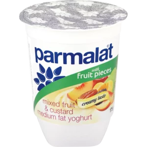 Parmalat Medium Fat Mixed Fruit & Custard Yoghurt 175g Parmalat Medium Fat Mixed Fruit & Custard Yoghurt 175g