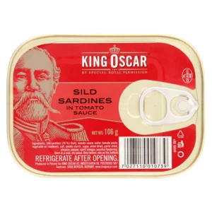 King Oscar Sild Sardines In Tomato Sauce 106g King Oscar Sild Sardines In Tomato Sauce 106g
