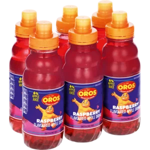 Brookes Oros Ready To Drink Raspberry Flavoured Drink Bottles 6x300ml Brookes Oros Ready To Drink Raspberry Flavoured Drink Bottles 6x300ml
