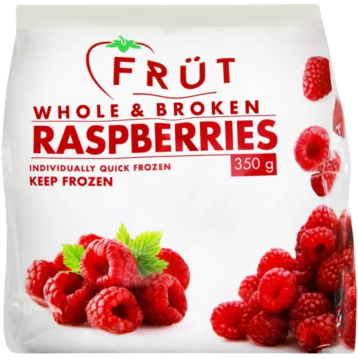 Früt Whole And Broken Raspberries Bag 350g Früt Whole And Broken Raspberries Bag 350g