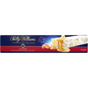 Sally Williams Almond Nougat Bar 110g Sally Williams Almond Nougat Bar 110g