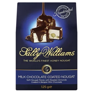 Sally Williams Milk Chocolate Coated Nougat 125g
