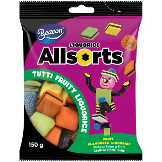 Beacon Allsorts Tutti Frutti Flavoured Liquorice 150g