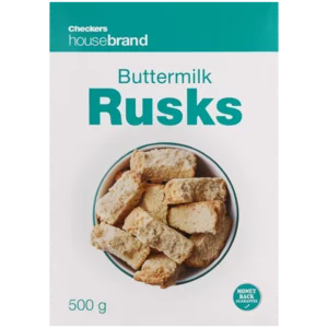 Checkers Housebrand Buttermilk Rusks 500g Checkers Housebrand Buttermilk Rusks 500g