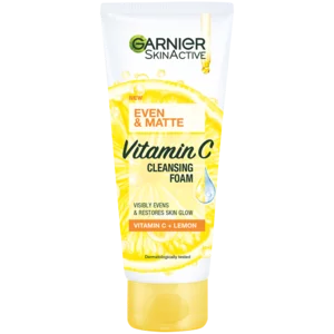 Garnier Skin Active Even & Matte Vitamin C Cleansing Foam 100ml Garnier Skin Active Even & Matte Vitamin C Cleansing Foam 100ml